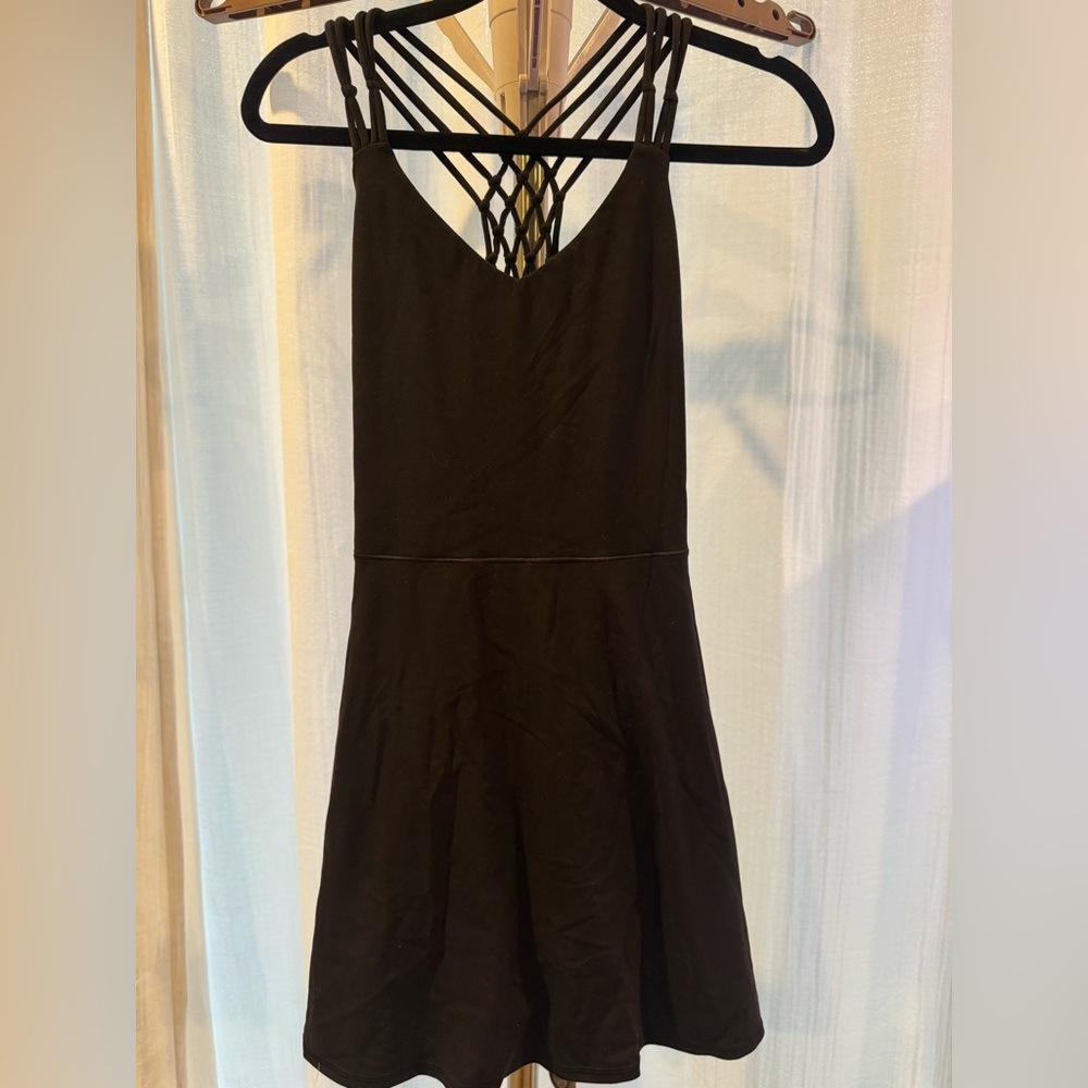 Black Strappy Athletic Dress